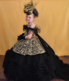 Black Swan Princess Girl's Gown - Sazzy design