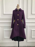 Bridgette- Sazzy design girls/ladies Purple high-low coat
