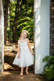 Raven Zia - Arabella tulle flower girl dress with flower decoeation