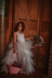 Raven Zia - Matylda backless tulle flower girl dres