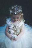 Raven Zia - Grace  tulle champagne sequins dress