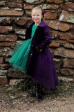 Bridgette- Sazzy design girls/ladies Purple high-low coat