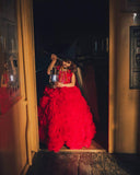 Lovely - Sazzy design Red cupcake inspired ballgown