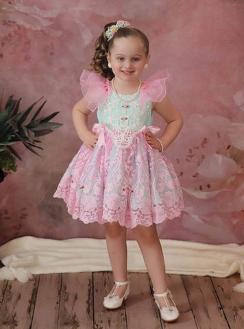 Khaleesi - Sazzy design casual party pink and mint