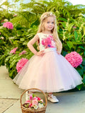 Raven Zia - Saydee floral printed tulle wedding flower girl or party dress