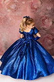 Princess Josephine- Sazzy designer gown with high collar train